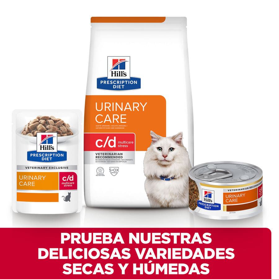82 g Hill&rsquo;s Presciption Diet Urinary Stress c/d Estofado de Pollo con Vegetales lata para gatos, , large indicador imagen numero 6